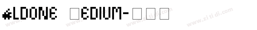 Aldone Medium字体转换